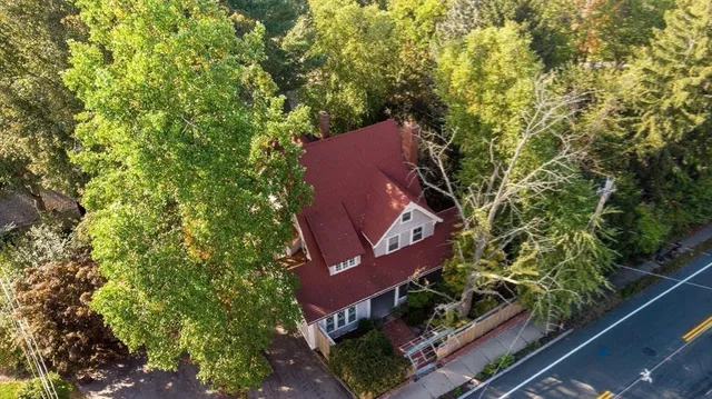 an aerial view of multiple house