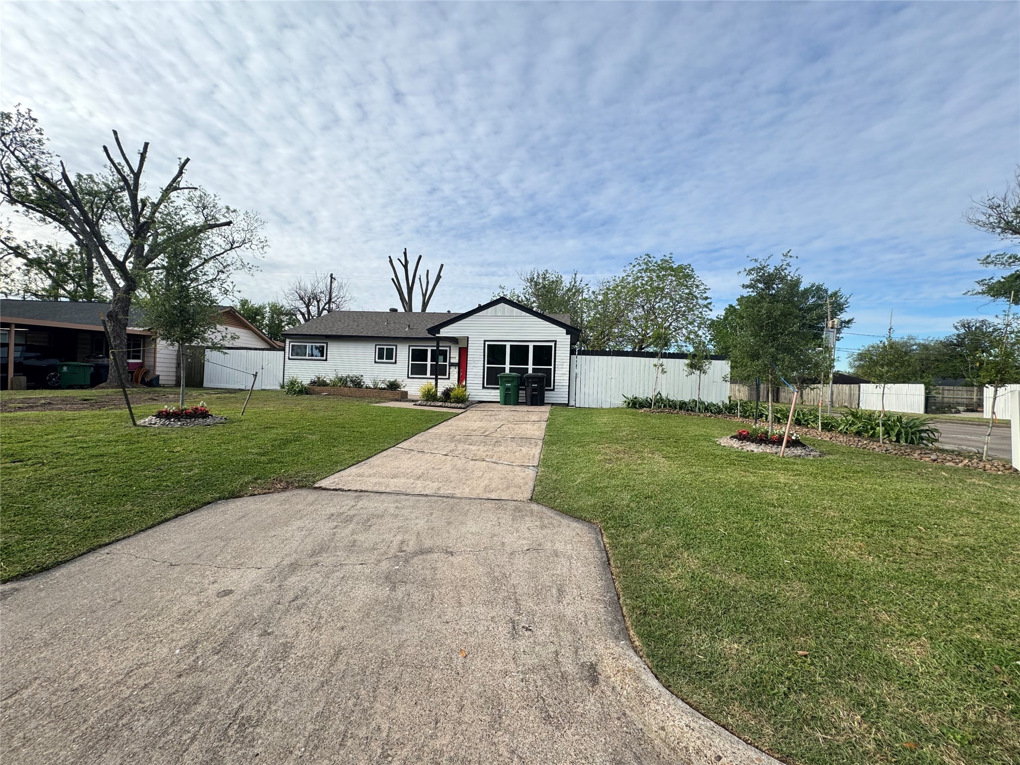 front view of house with a yard