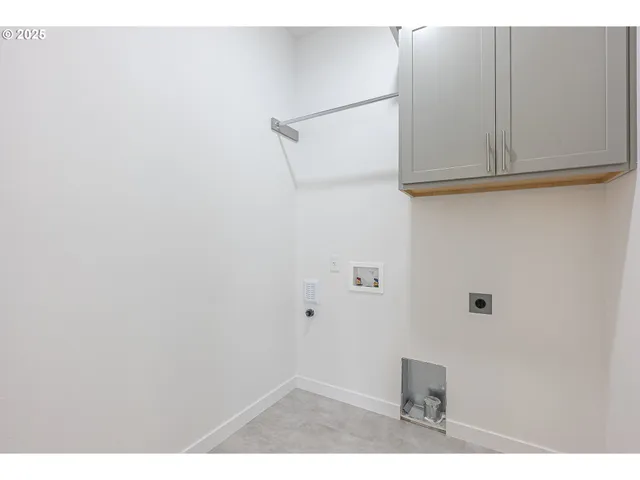 a view of small space with racks on the wall