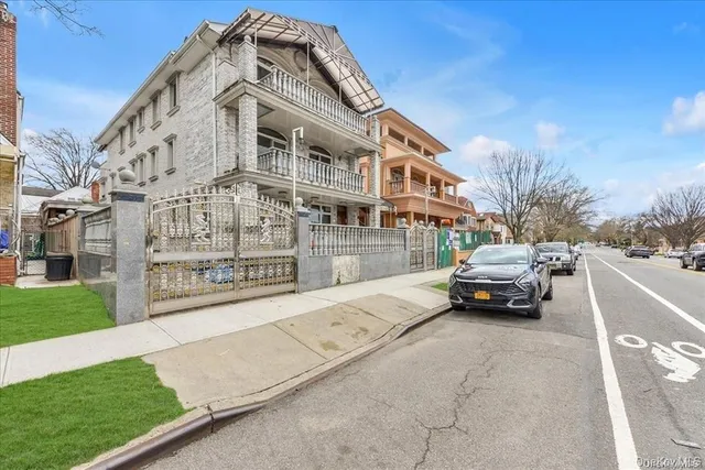 a view of a city from a balcony