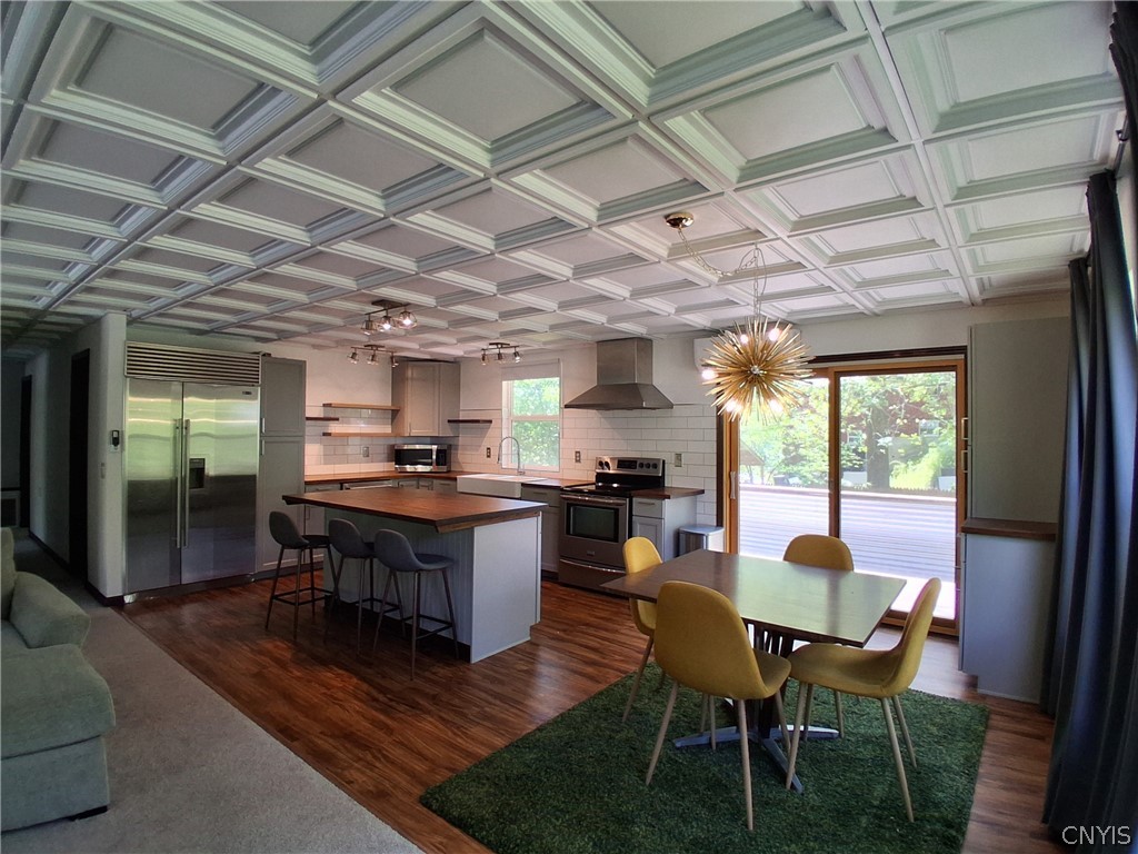77 Shelter Valley Road Newfield, NY 14867 - Photo 15 of 37 living room looking at kitchen