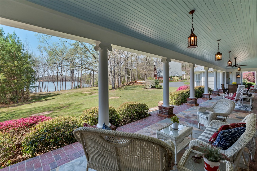 134 White Circle Starr, SC 29684 - Photo 12 of 50 Expansive Plantation Porch Overlooking Lake