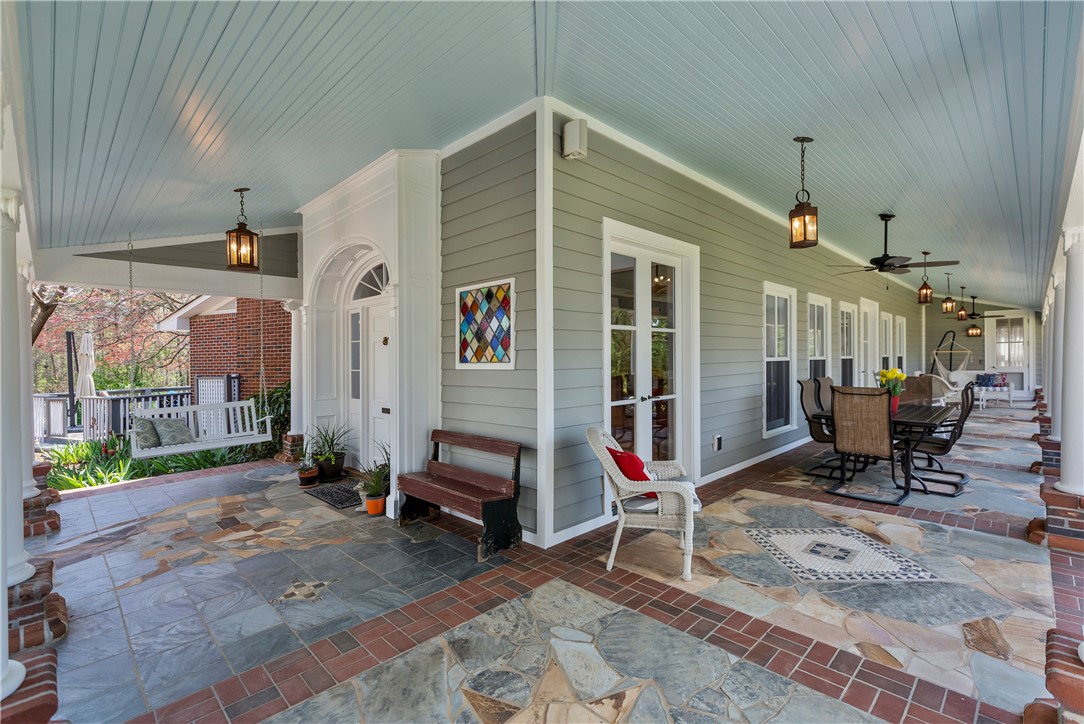 134 White Circle Starr, SC 29684 - Photo 13 of 50 Haint Blue Ceiling on Porch