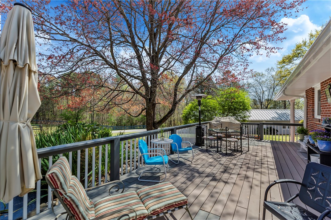 134 White Circle Starr, SC 29684 - Photo 19 of 50 Deck Off Kitchen Overlooks Koi Pond