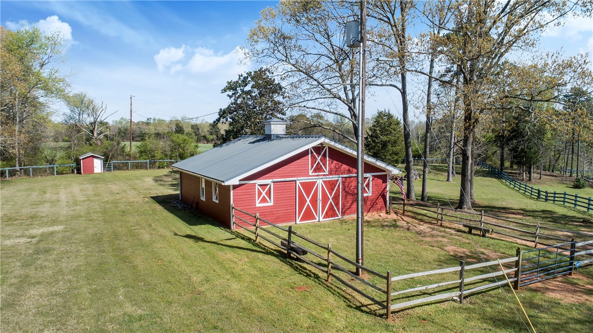 134 White Circle Starr, SC 29684 - Photo 49 of 50 2 Stall Barn w/ Hay Loft & Tack Room