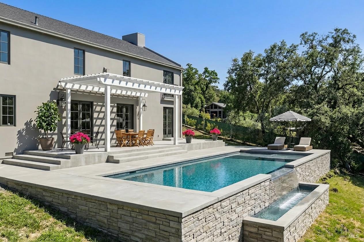 1044 Deer Park Road Deer Park, CA 94576 - Photo 5 of 61 virtually staged pool and pergola