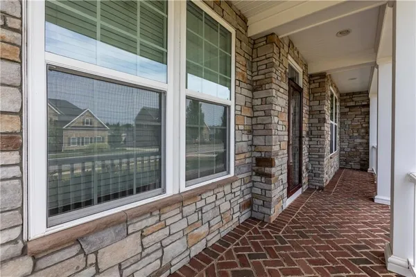 a view of a door with a glass door