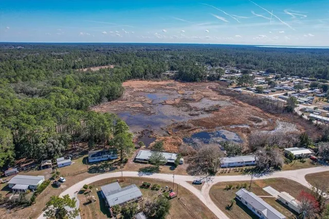 an aerial view of a city