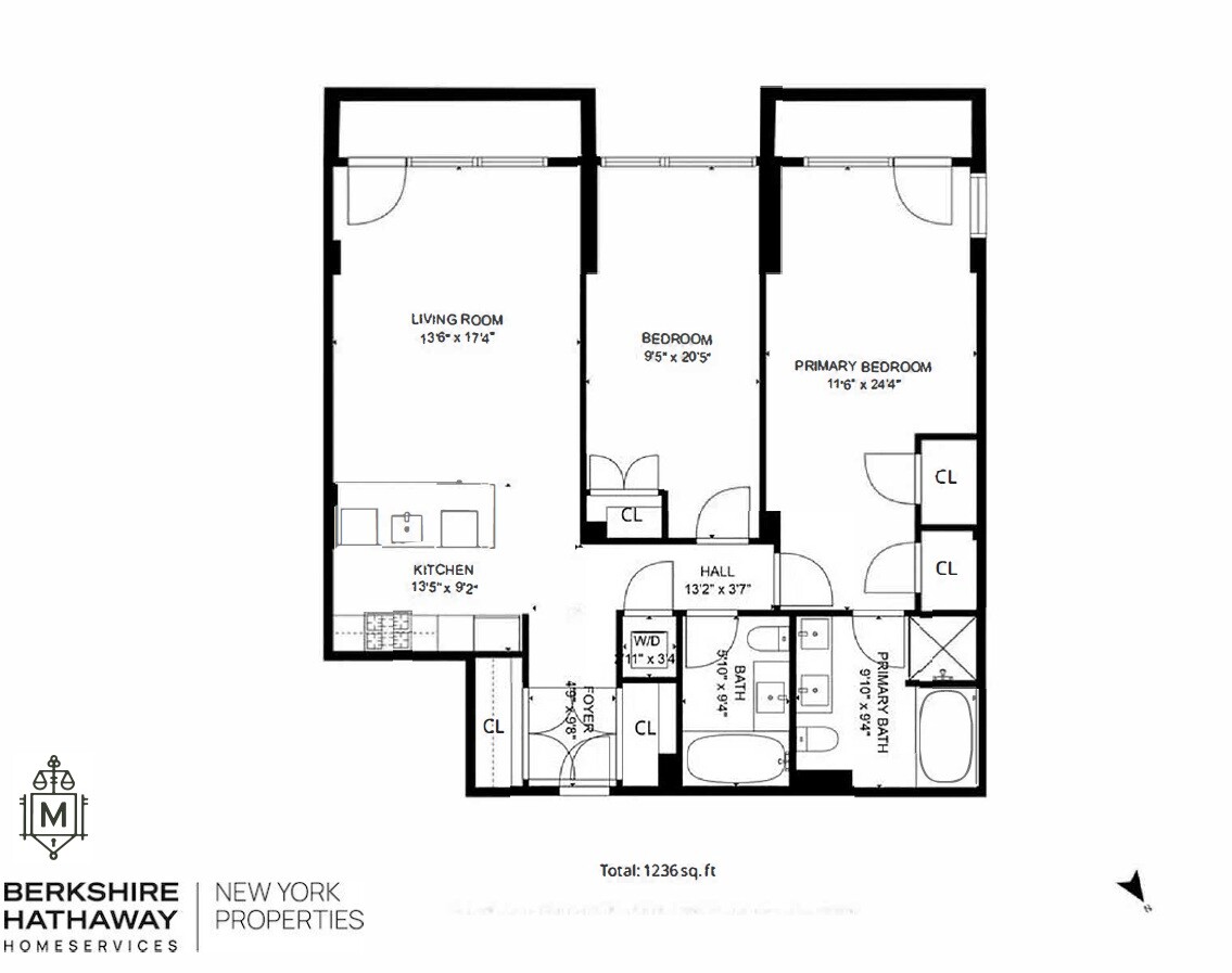 117 West 123rd Street, Unit 5D Manhattan, NY 10027 - Photo 11 of 11 a picture of a bench in front of a door