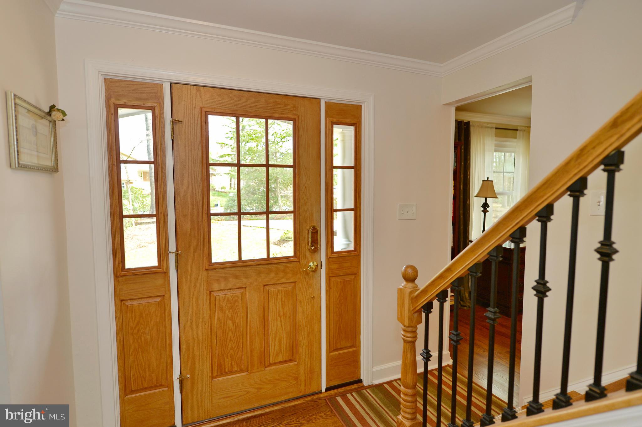 11403 Running Cedar Road Reston, VA 20191 - Photo 24 of 58 Foyer, ft door w/ sidelights and new deadbolt.
