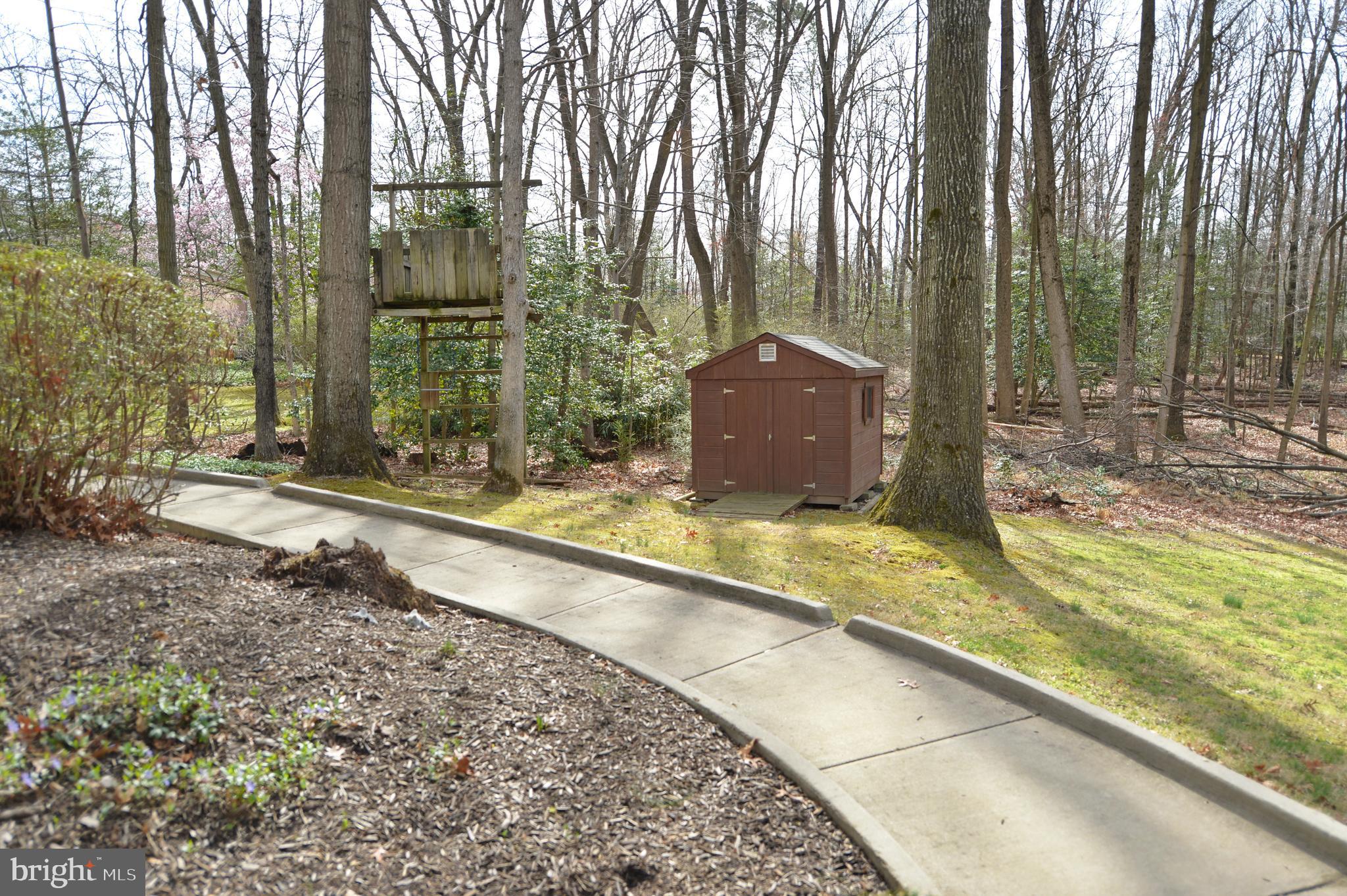 11403 Running Cedar Road Reston, VA 20191 - Photo 50 of 58 Gardeners shed, Treehouse & the woods.