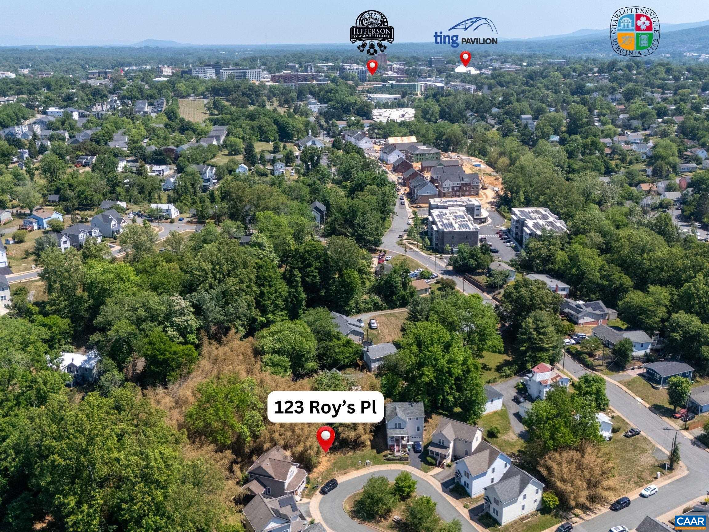 125 Roy's Place Charlottesville, VA 22902 - Photo 19 of 19 an aerial view of a city