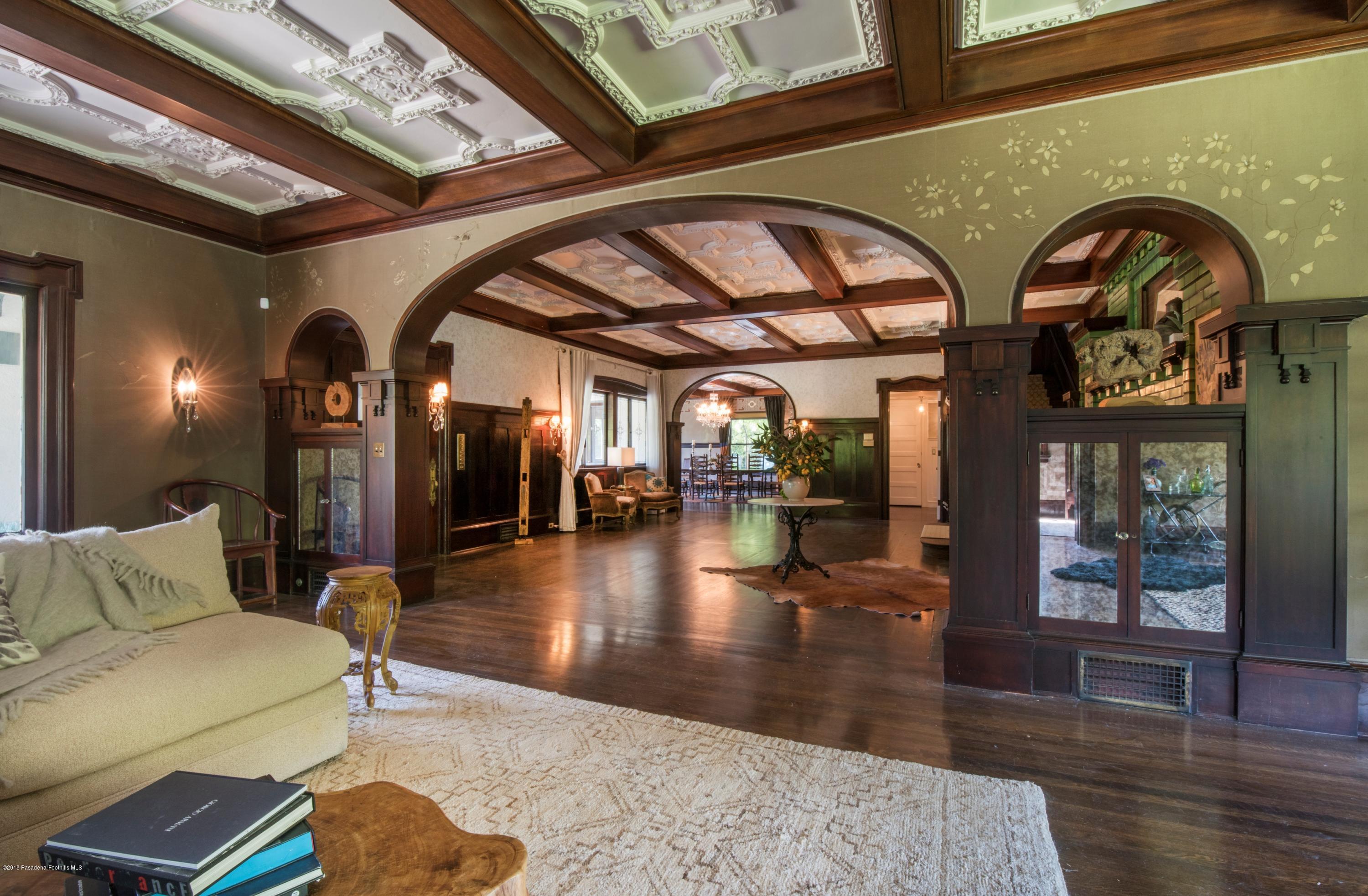 1333 Wentworth Avenue Pasadena, CA 91106 - Photo 10 of 60 a living room with fireplace furniture and wooden floor