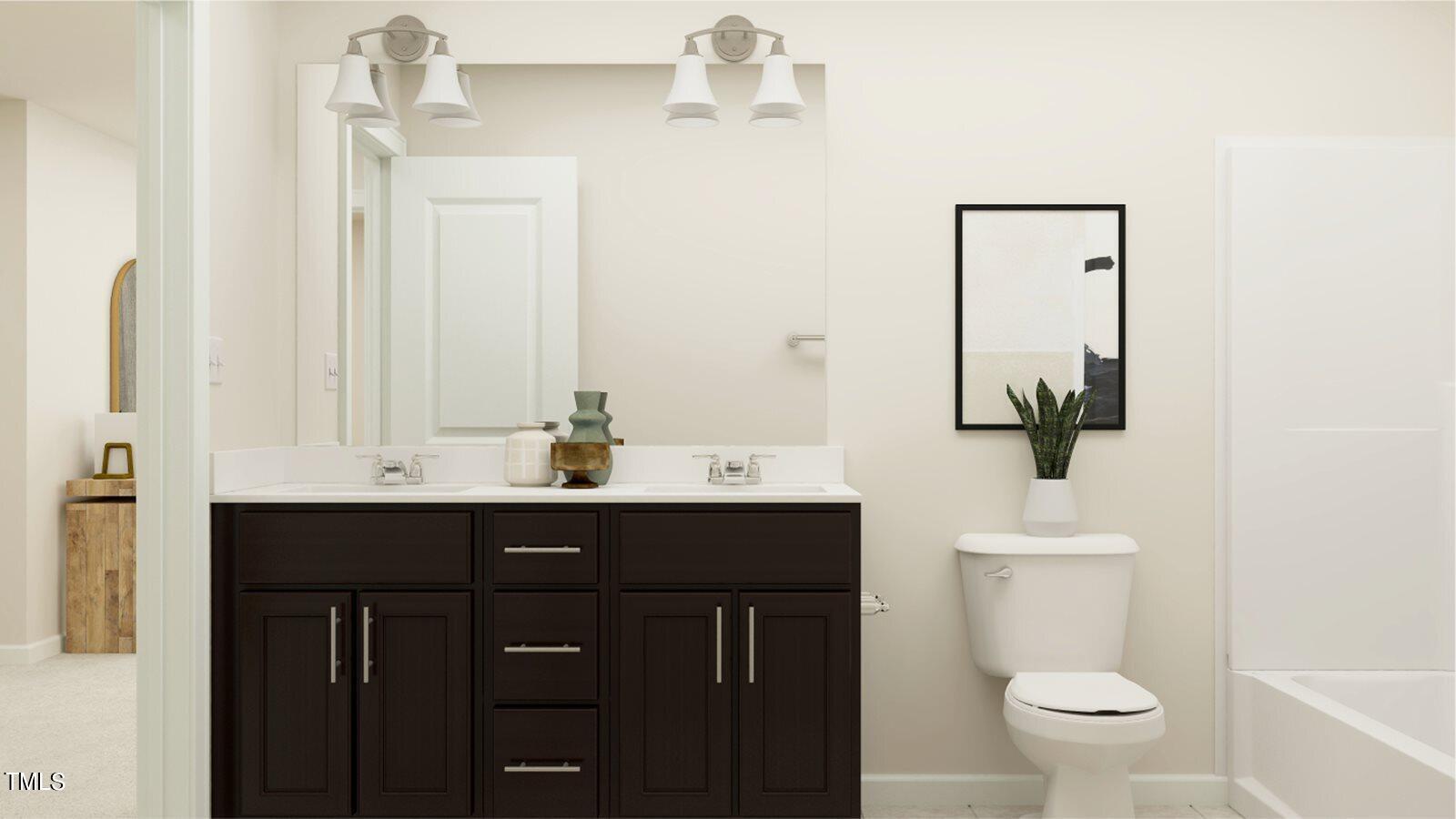 3732 Watson Rdg Lane, Unit MADISON Raleigh, NC 27616 - Photo 25 of 41 HP Madison bathroom 2