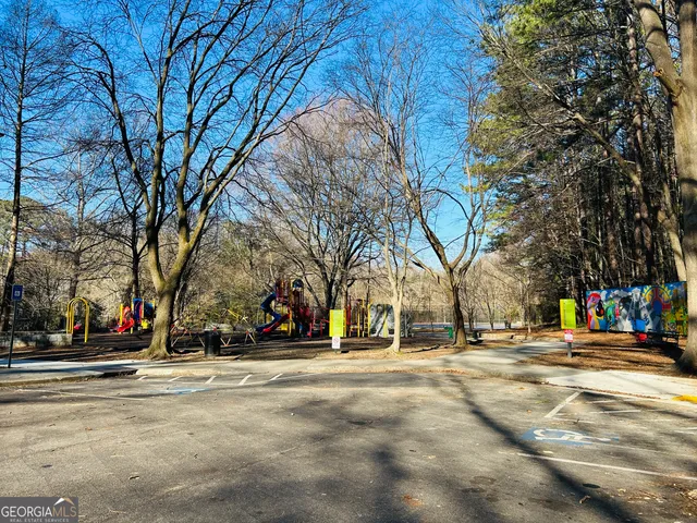 a view of road with houses