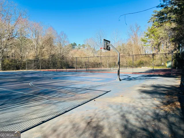 a view of a city street from a building