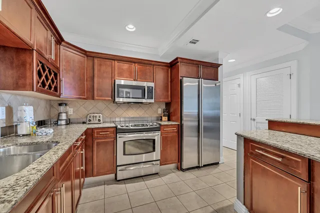 a view of a city with an ocean view