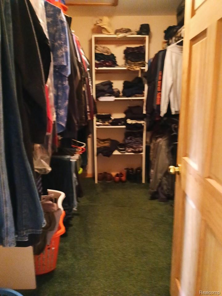10374 Wilson Road Otisville, MI 48463 - Photo 57 of 99 Walk in closet with dark carpet