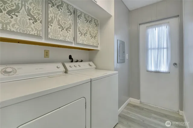 a close view of utility room