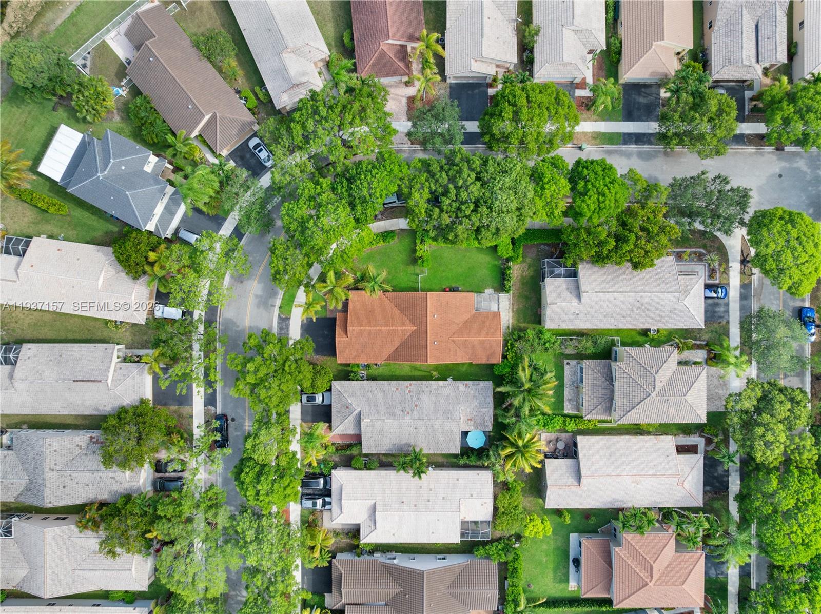 4361 Mahogany Ridge Drive Weston, FL 33331 - Photo 8 of 47 an aerial view of house with yard swimming pool and outdoor seating