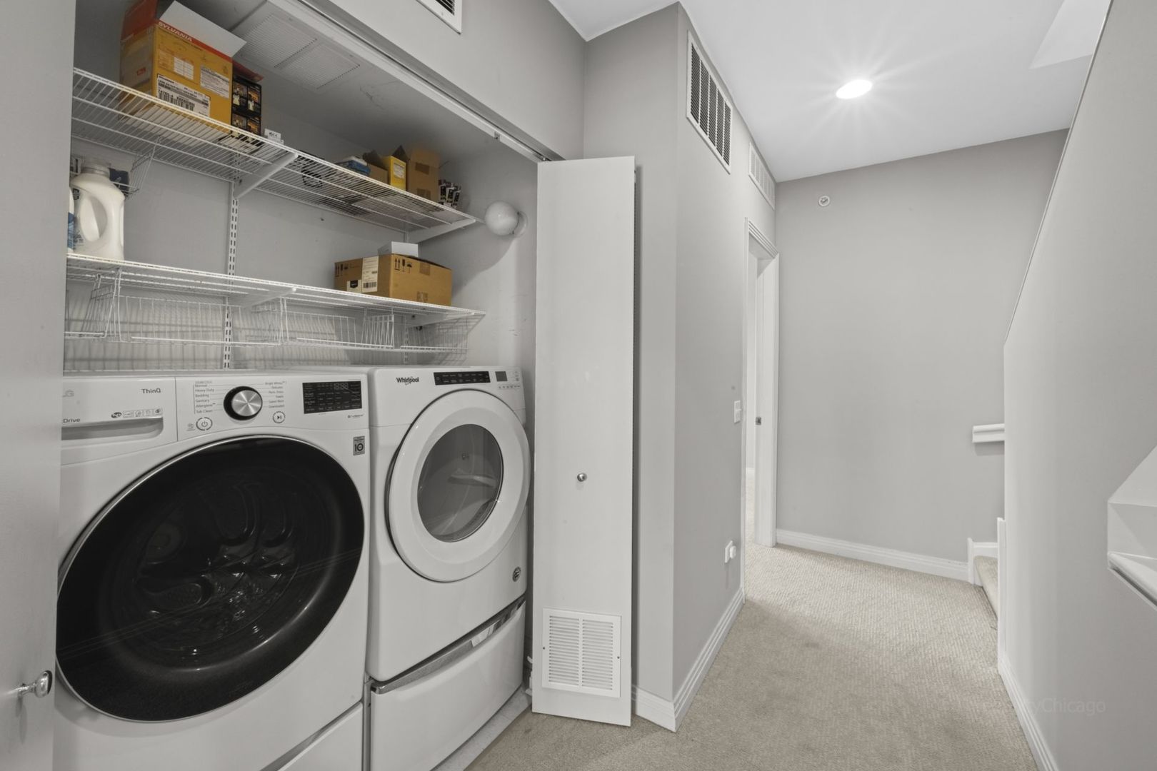 1137 West Monroe Street, Unit 17 Chicago, IL 60607 - Photo 34 of 41 a utility room with dryer and washer