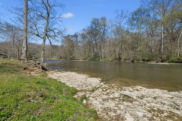 a view of lake with mountain