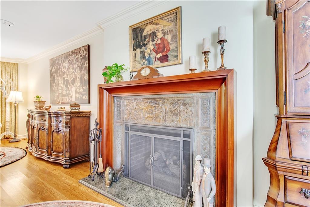 213 Hampton Road Pittsburgh, PA 15215 - Photo 7 of 21 a view of livingroom with furniture and a fireplace