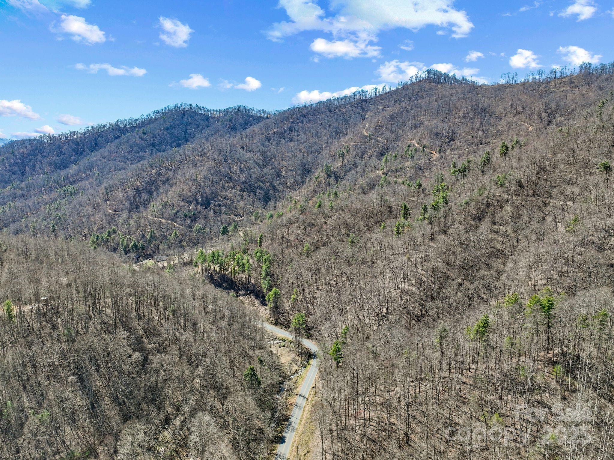 902 Spillcorn Road Marshall, NC 28753 - Photo 17 of 18 a view of a dry yard with mountains in the background