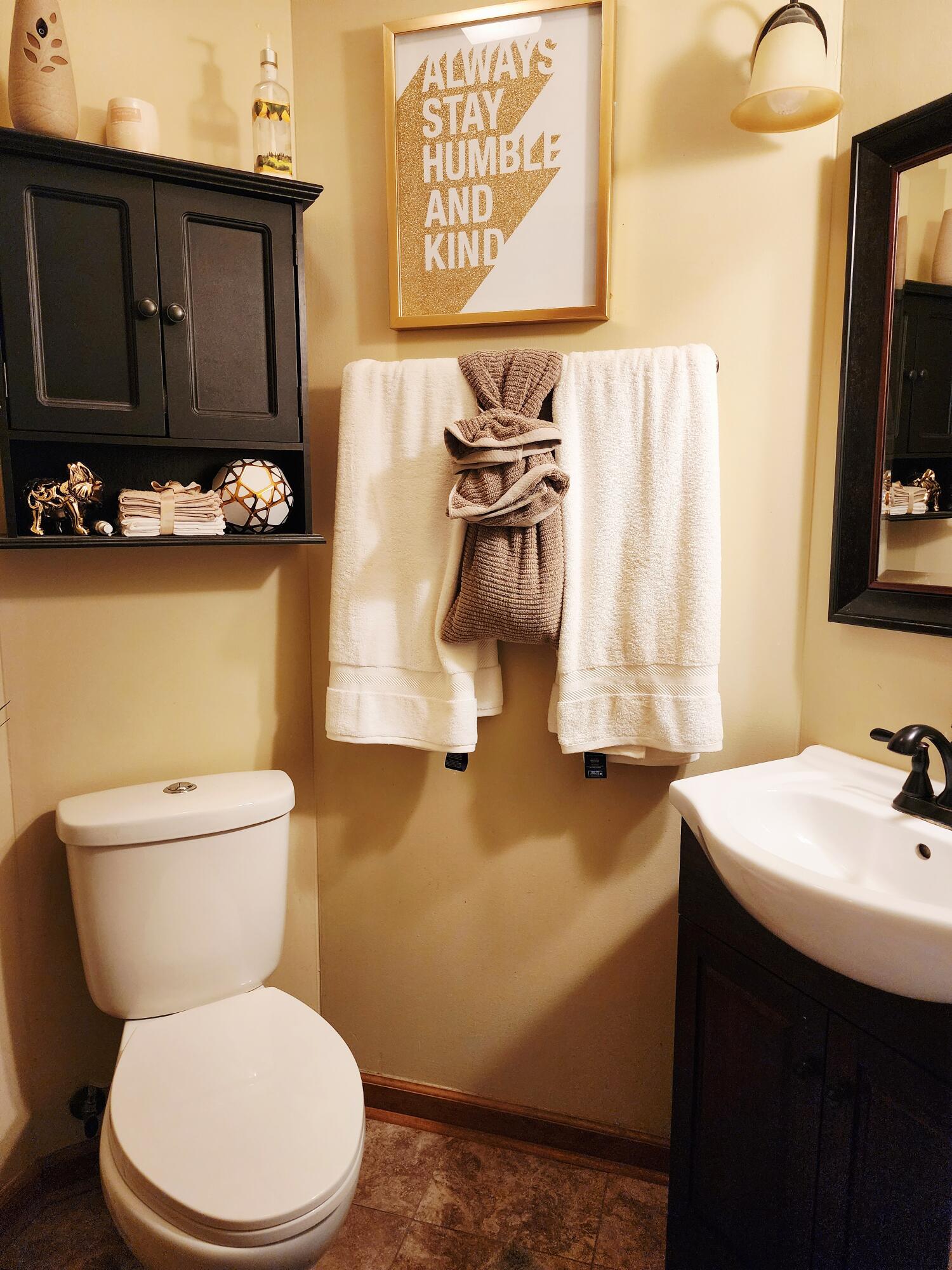 1407 Tyler Court Crown Point, IN 46307 - Photo 9 of 24 a bathroom with a sink a toilet and mirror