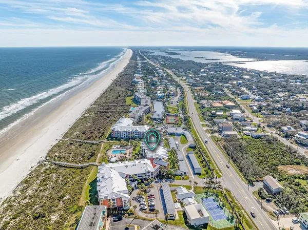 a view of a city with an ocean