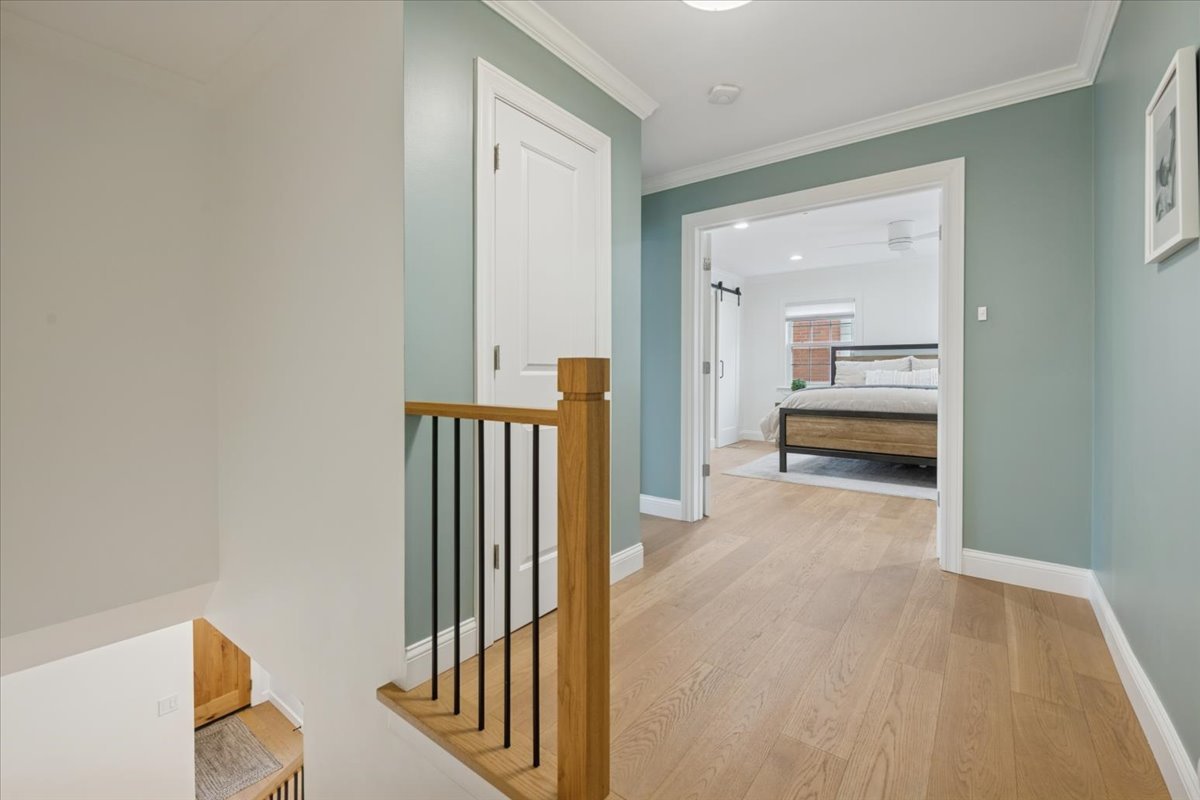 736 Ottawa Avenue Park Ridge, IL 60068 - Photo 14 of 33 a view of a hallway with wooden floor and closet