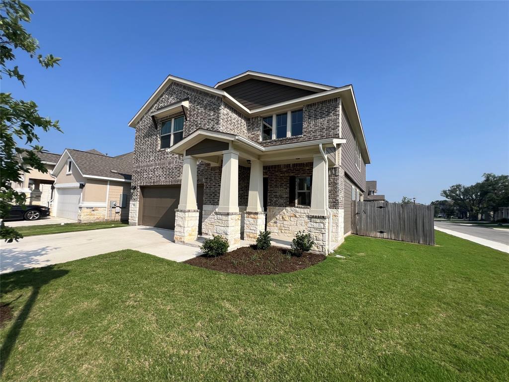 1836 Turtle Bay Loop Leander, TX 78641 - Photo 26 of 32 Two-story residence featuring a brick and stone facade with siding accents