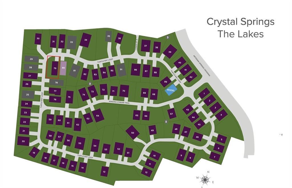 1836 Turtle Bay Loop Leander, TX 78641 - Photo 30 of 32 Plat Map. Illustrating the property's lot within the Crystal Springs The Lakes subdivision