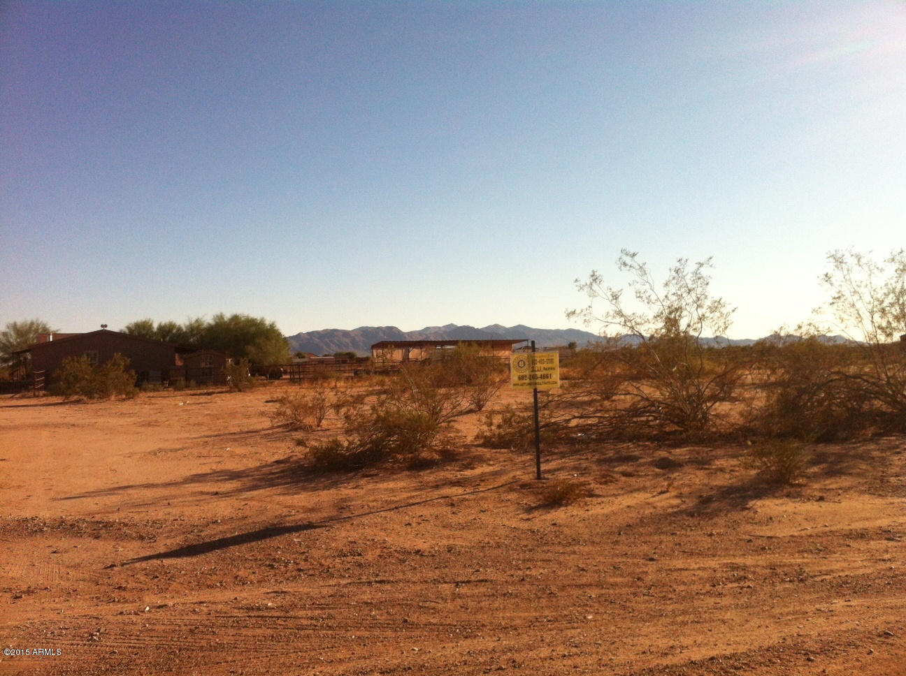 south across lot