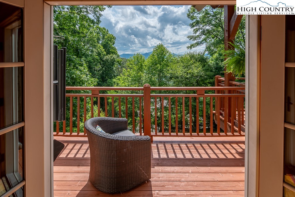 138 Mulberry Lane Boone, NC 28607 - Photo 18 of 33 a view of balcony with wooden floor