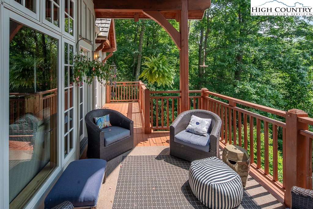138 Mulberry Lane Boone, NC 28607 - Photo 29 of 33 a view of a balcony with furniture