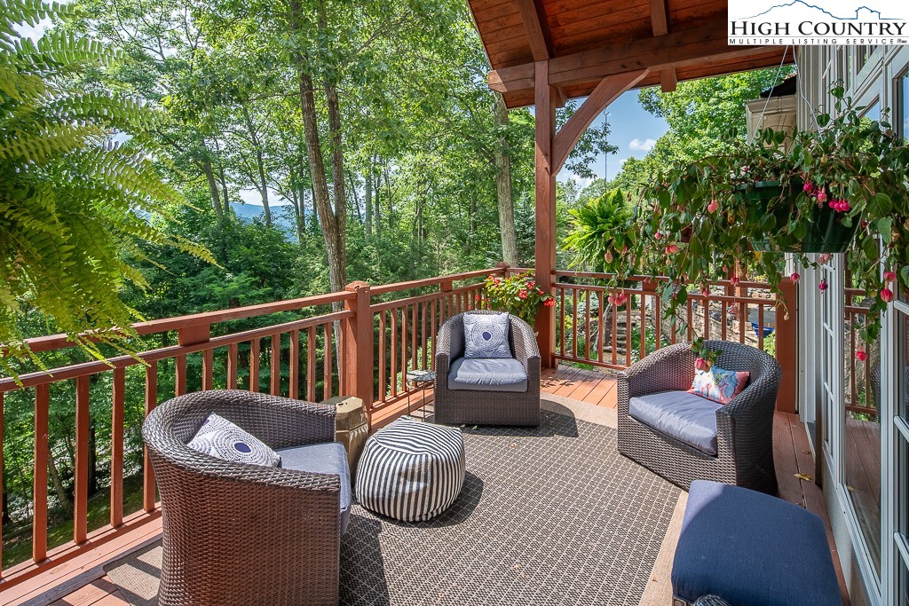 138 Mulberry Lane Boone, NC 28607 - Photo 30 of 33 a view of a couches in the deck