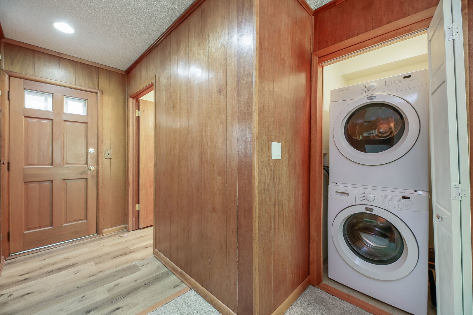 1170 South Broadway Road Montgomery, IL 60538 - Photo 12 of 25 a view of a hallway with washer and dryer