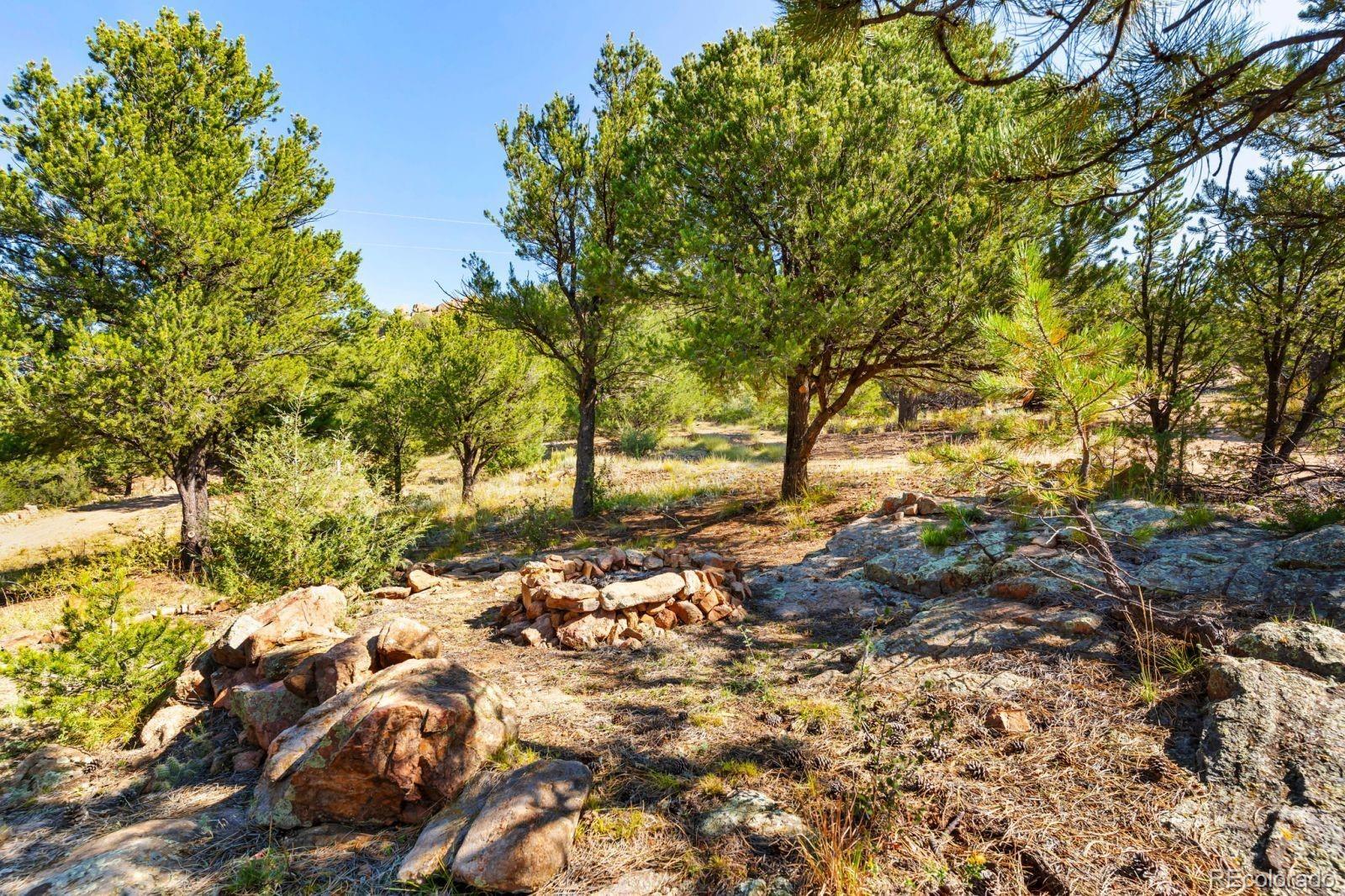 570 Rocky Ridge Road Westcliffe, CO 81252 - Photo 29 of 33 a backyard of a house with a tree