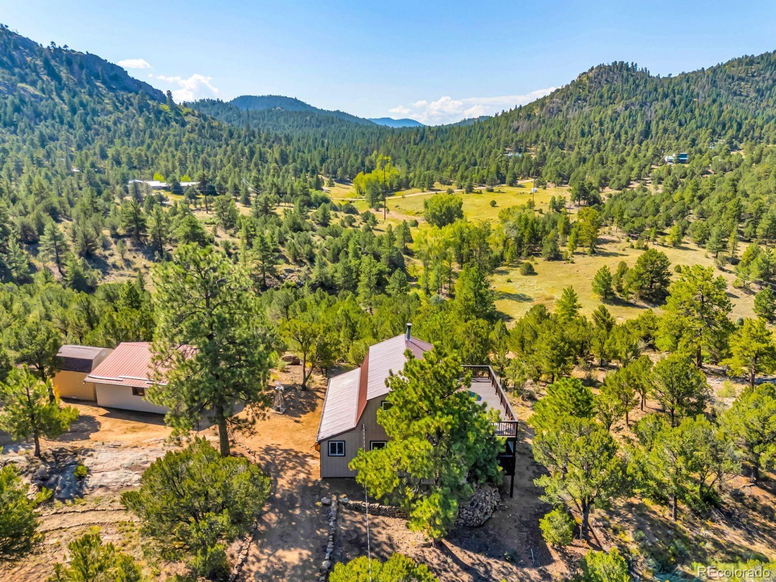 570 Rocky Ridge Road Westcliffe, CO 81252 - Photo 30 of 33 a view of a lush green field with lots of bushes