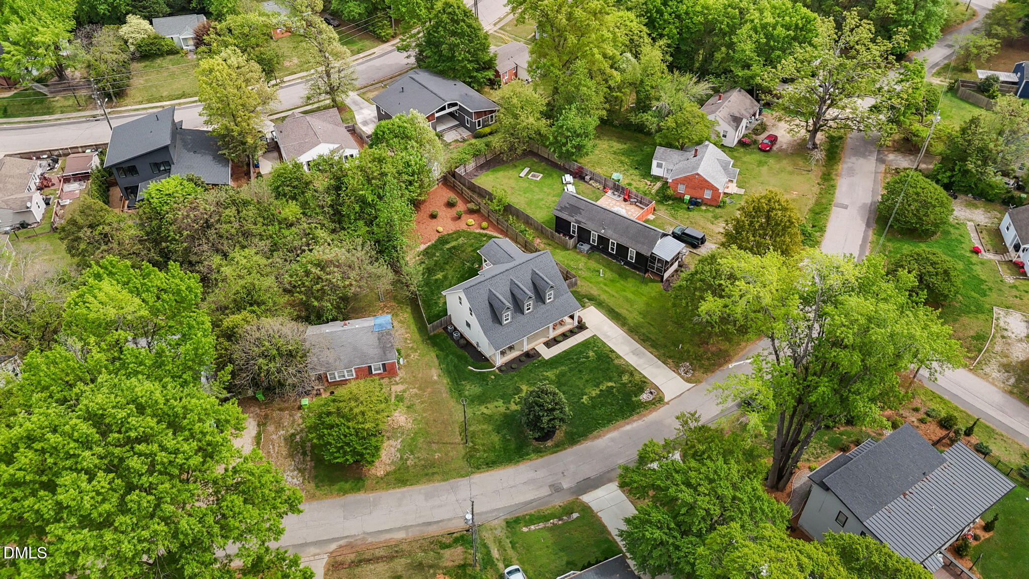 804 Hartford Road Raleigh, NC 27610 - Photo 25 of 26 an aerial view of house with yard