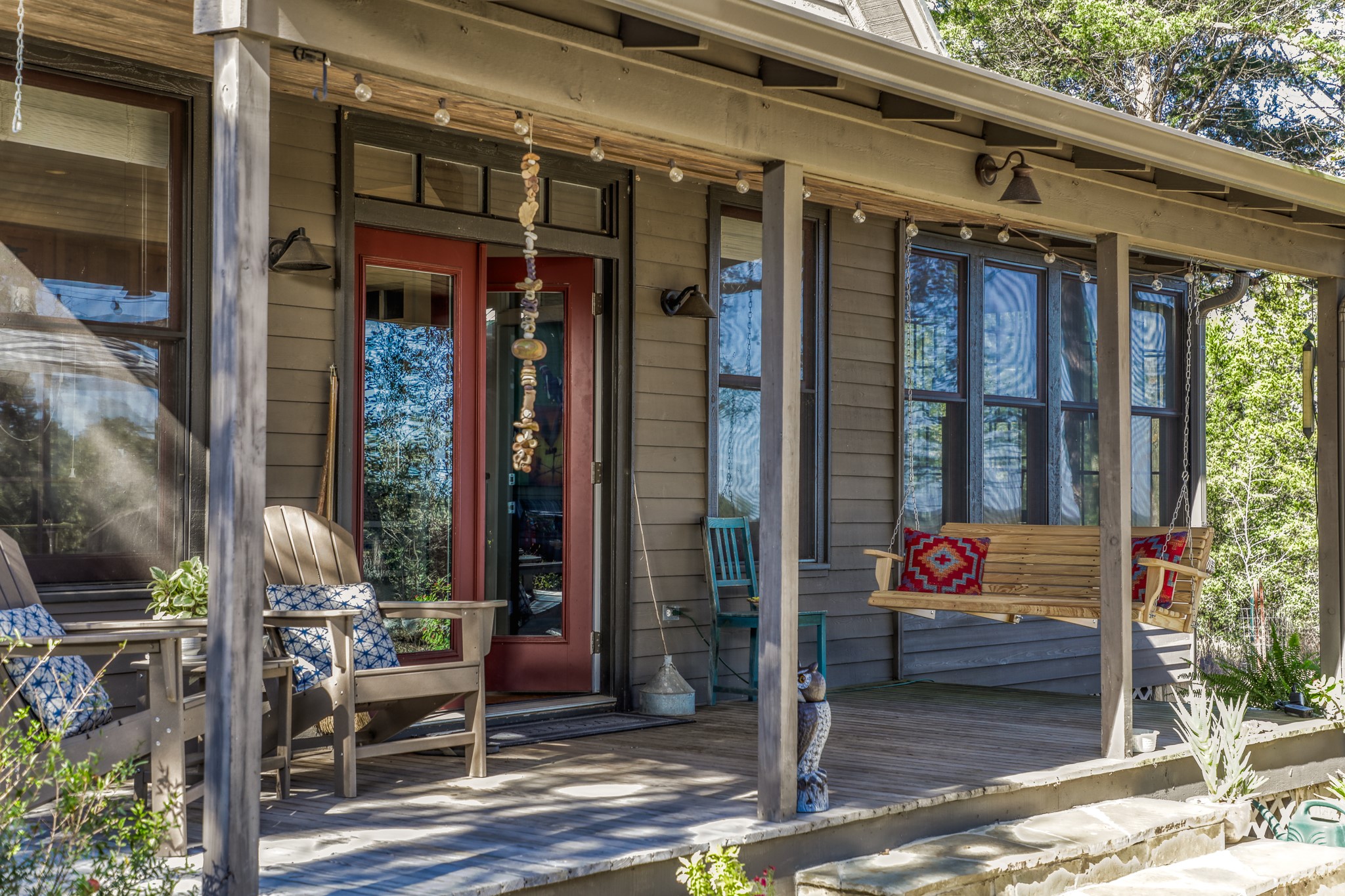 1745 Schoenberg Road Carmine, TX 78932 - Photo 2 of 30 a outdoor living space with patio furniture and potted plants