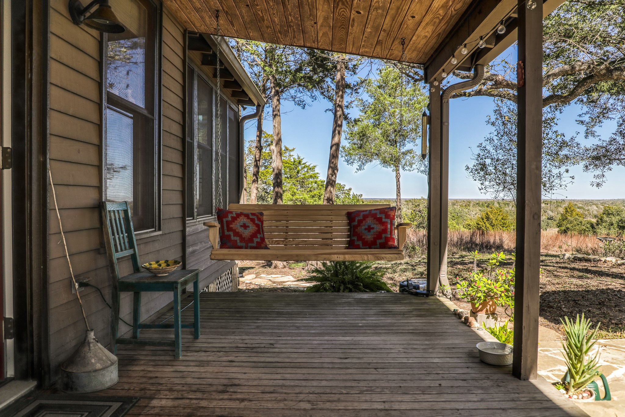 1745 Schoenberg Road Carmine, TX 78932 - Photo 26 of 30 a view of a porch with wooden floor
