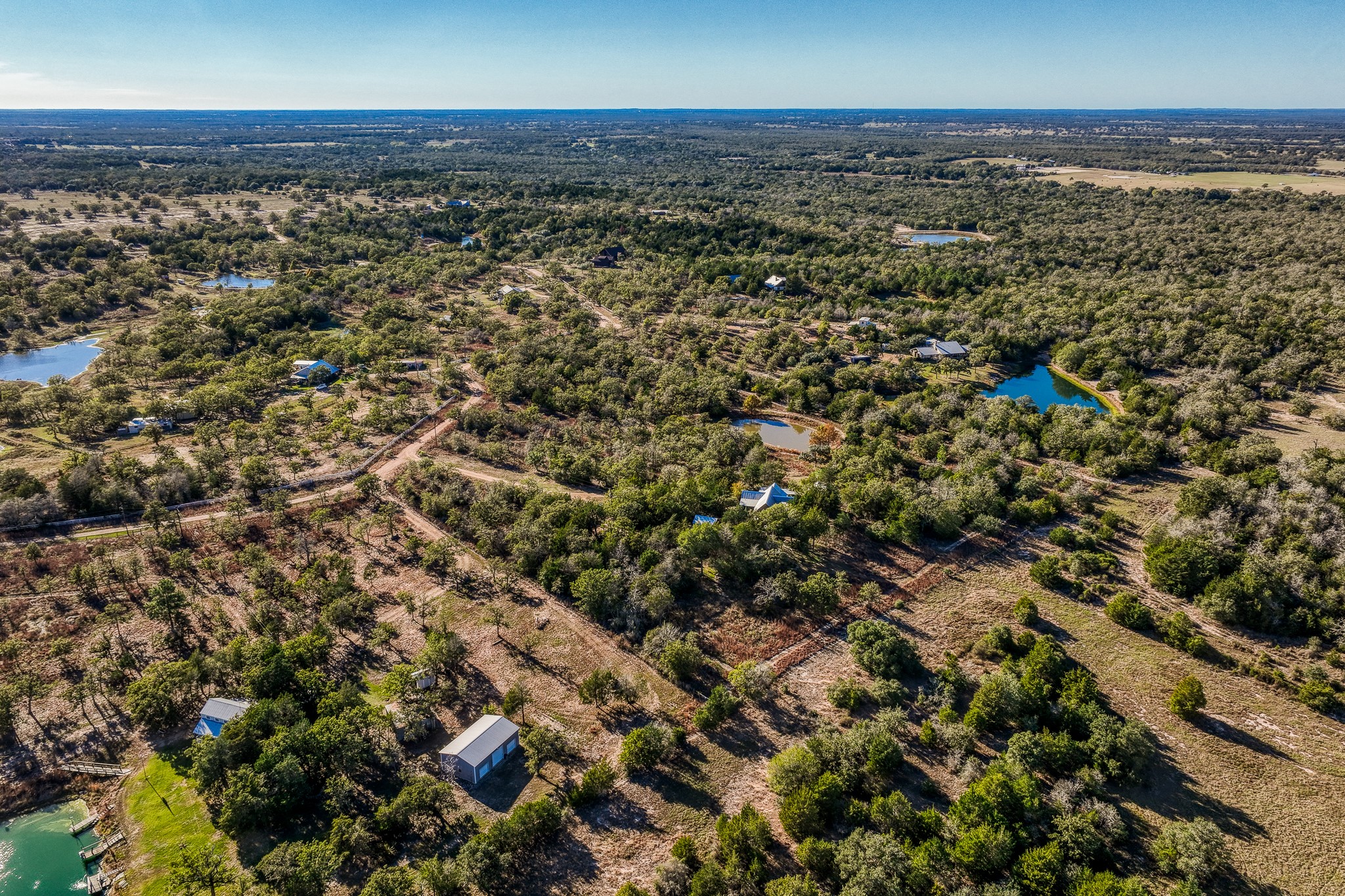 1745 Schoenberg Road Carmine, TX 78932 - Photo 30 of 30 an aerial view of a houses with a yard