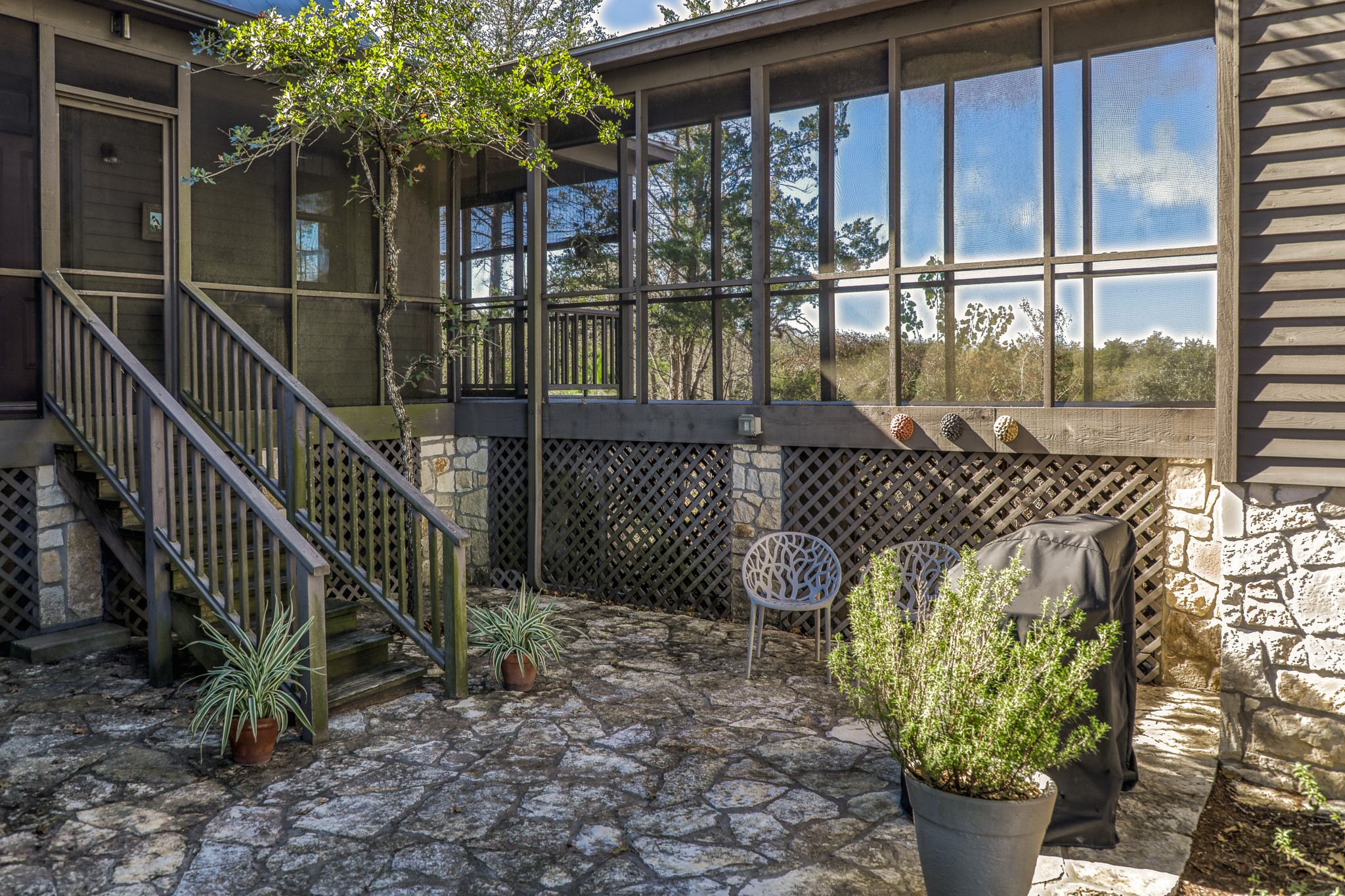 1745 Schoenberg Road Carmine, TX 78932 - Photo 4 of 30 a view of a balcony with chairs