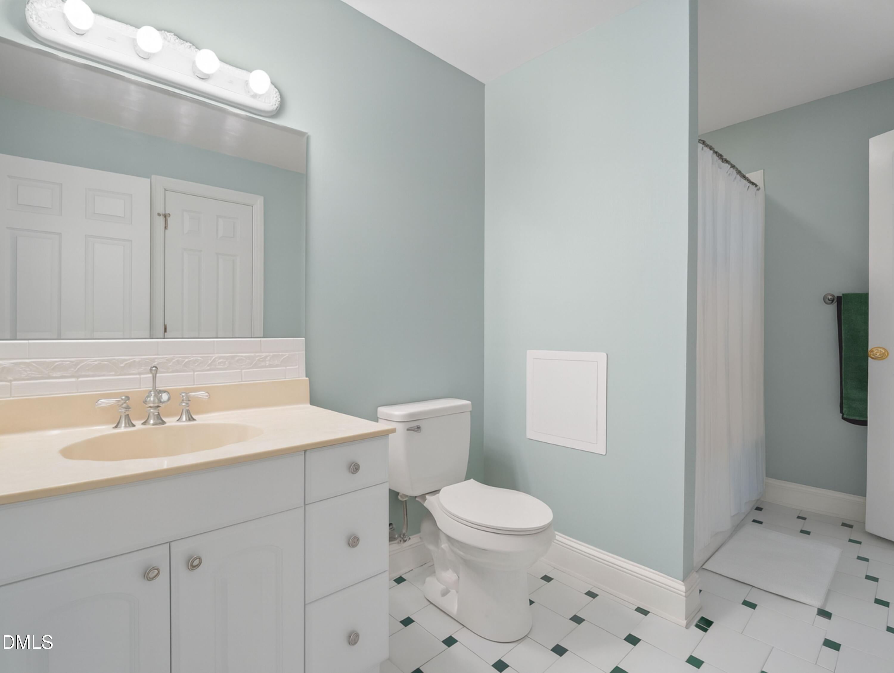 5870 Hoyt Road Middlesex, NC 27557 - Photo 21 of 33 a bathroom with a sink a toilet and shower