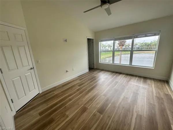 a view of lake from a window