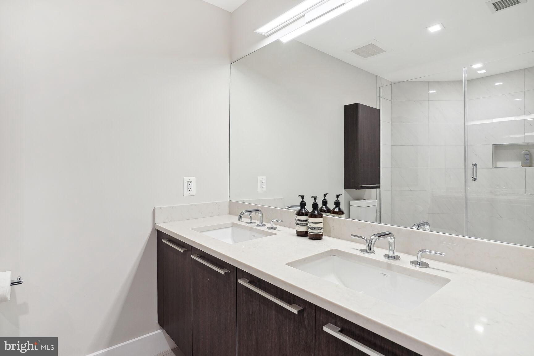 1628 11th Street Northwest, Unit 108 Washington, DC 20001 - Photo 25 of 44 a bathroom with a sink and a mirror