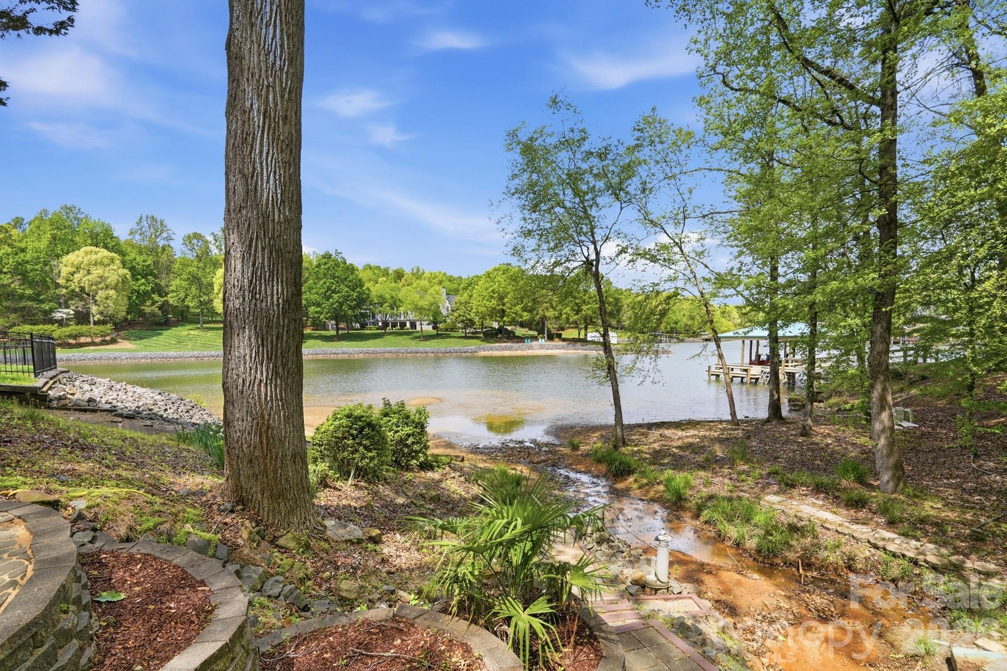 11078 Deep Cove Drive Tega Cay, SC 29708 - Photo 46 of 46 a view of a lake with a big yard