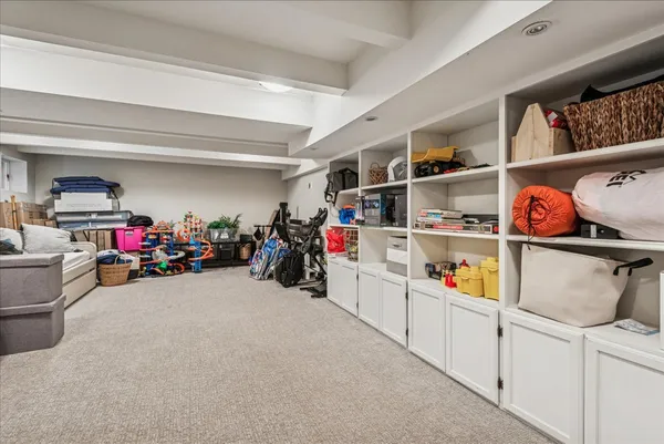 a view of storage and utility room